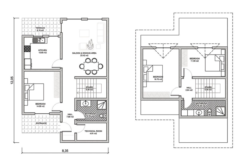 Stanovanjska hiša H01 TLORIS/ C-HOUSE