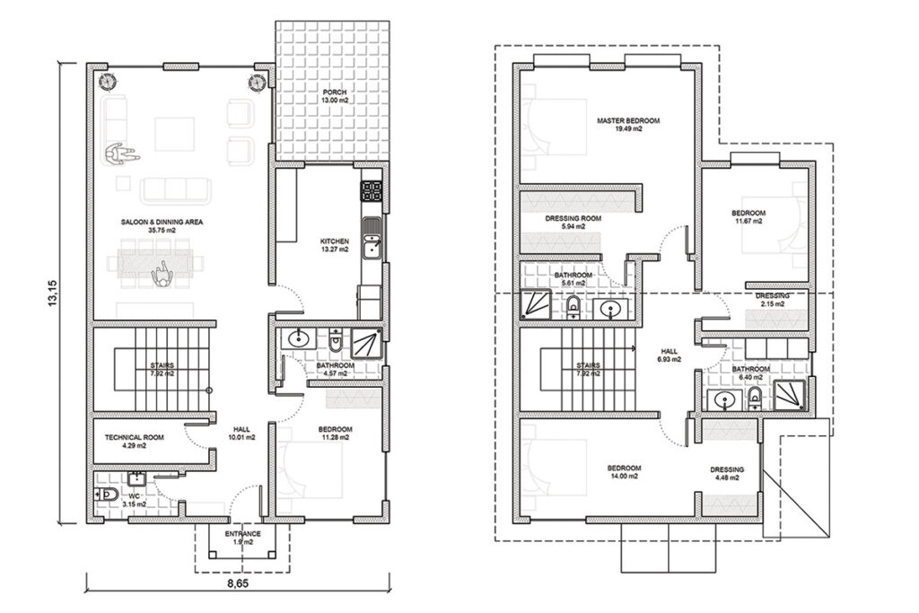 Stanovanjska hiša H02 TLORIS/ C-HOUSE