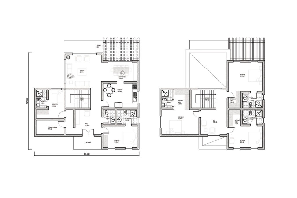 Stanovanjska hiša H03 TLORIS / C-HOUSE